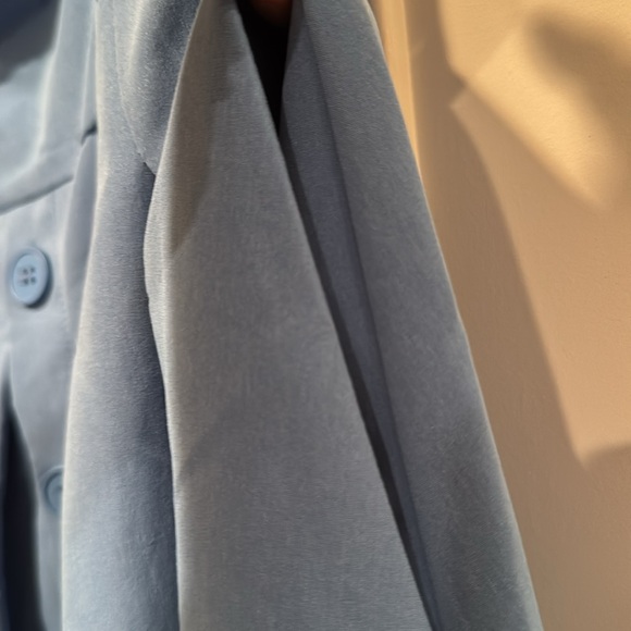 AEL Amy Enjoy Life Studio Marion Bustier Blue Button A-Line Midi Dress Size M - Picture 8 of 12